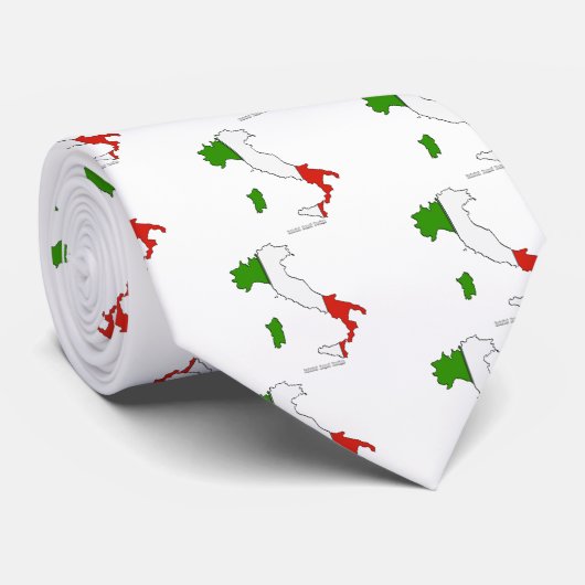 Italiaanse vlag stropdas (Opgerold)