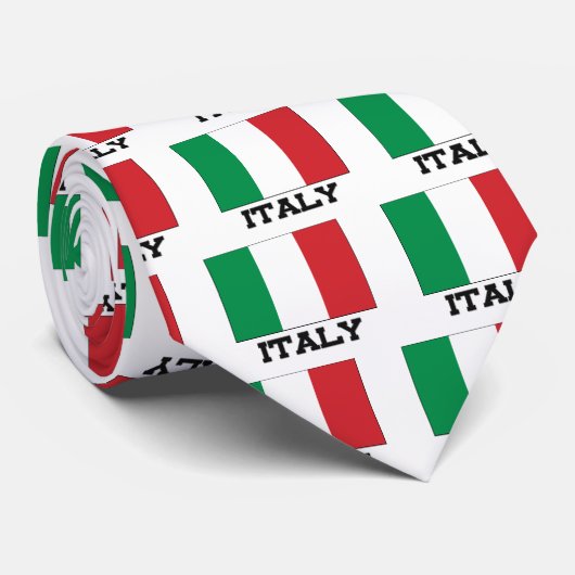 Italiaanse vlag stropdas (Opgerold)