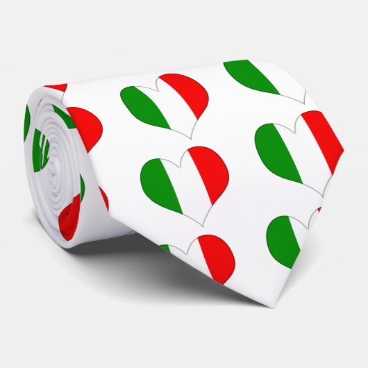 Italiaanse vlag stropdas (Opgerold)