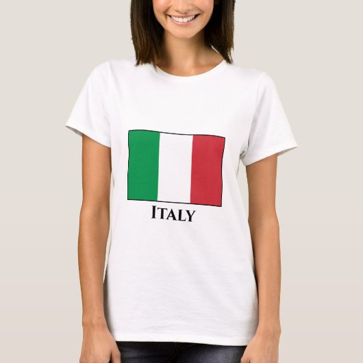 Italiaanse vlag t-shirt (Voorkant)
