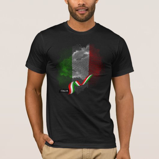 Italiaanse vlag T-shirt (Voorkant)
