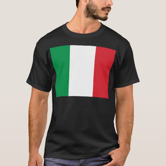 Italiaanse vlag t-shirt (Voorkant)