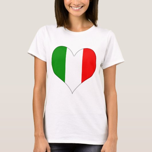 Italiaanse vlag t-shirt (Voorkant)