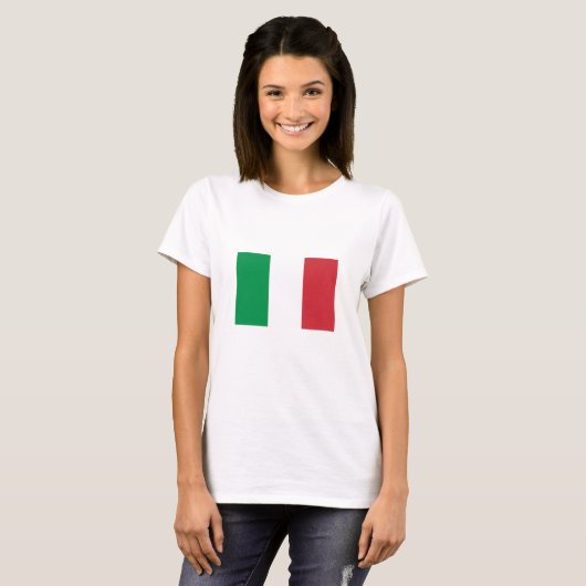Italiaanse vlag t-shirt (Voorkant volledig)