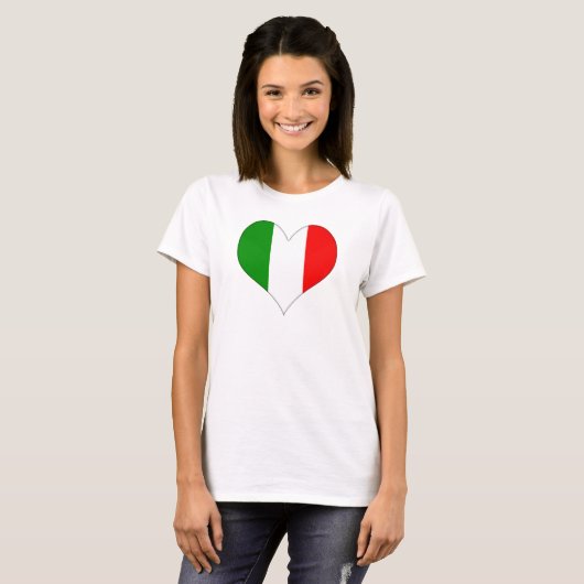 Italiaanse vlag t-shirt (Voorkant volledig)