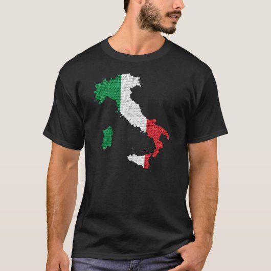Italiaanse vlag t-shirt (Voorkant)