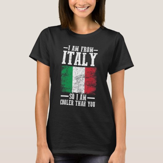 Italiaanse vlag t-shirt (Voorkant)