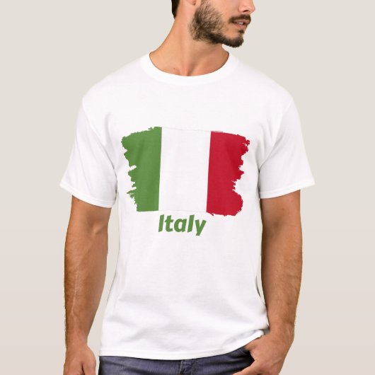 Italiaanse vlag t-shirt (Voorkant)