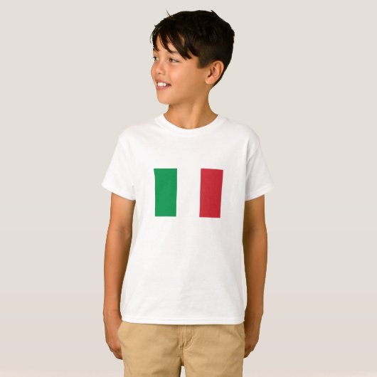 Italiaanse vlag t-shirt (Voorkant volledig)