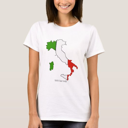 Italiaanse vlag t-shirt (Voorkant)