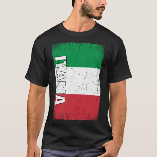 Italiaanse vlag t-shirt (Voorkant)