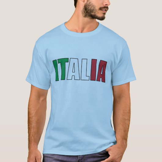 Italiaanse vlag t-shirt (Voorkant)