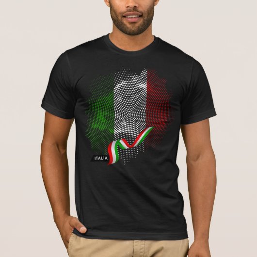 Italiaanse vlag t-shirt (Voorkant)