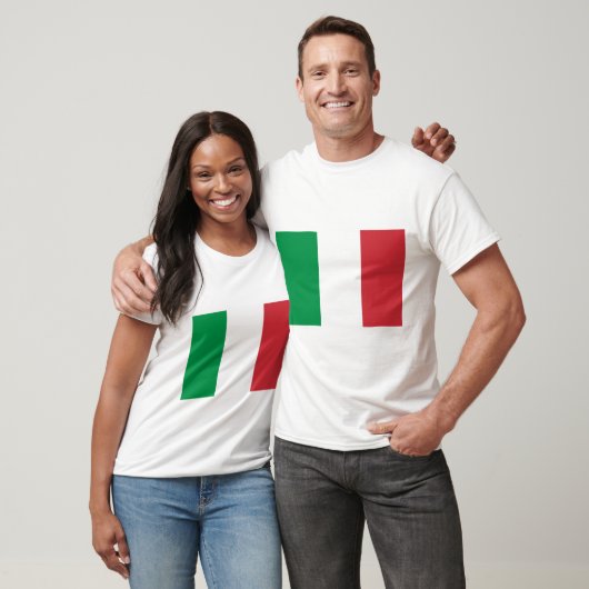 Italiaanse vlag t-shirt (Unisex)