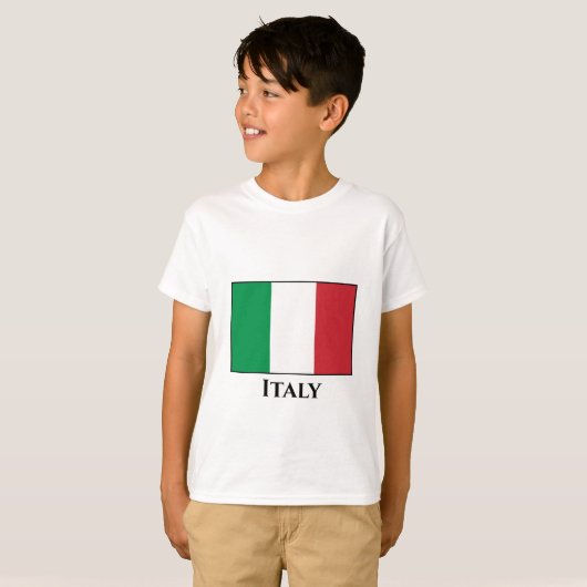 Italiaanse vlag t-shirt (Voorkant volledig)