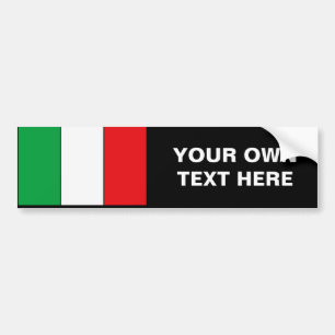 Italiaanse vlag T-shirts en cadeaus Bumpersticker