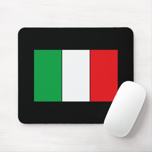 Italiaanse vlag T-shirts en cadeaus Muismat (Met muis)