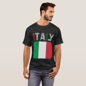Italiaanse vlag t-shirts, kleurrijke design t-shirt (Voorkant volledig)