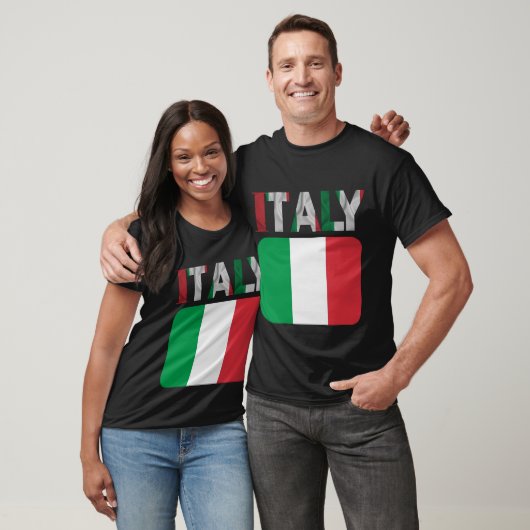 Italiaanse vlag t-shirts, kleurrijke design t-shirt (Unisex)
