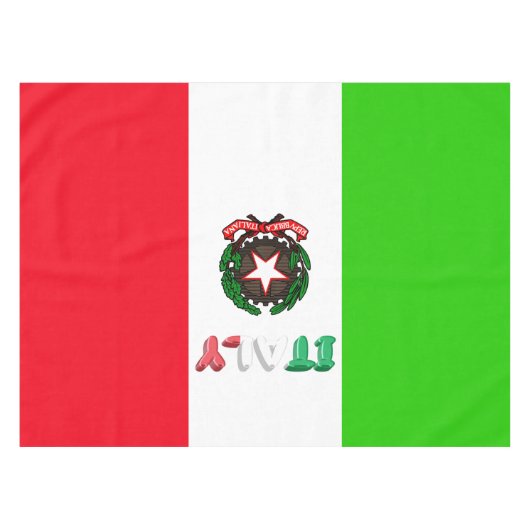 Italiaanse vlag tafelkleed (Voorkant (Horizontaal))