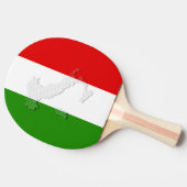 Italiaanse vlag tafeltennisbatje (Zijkant)