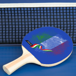 Italiaanse vlag tafeltennisbatje