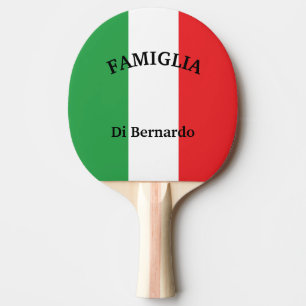 Italiaanse vlag tafeltennisbatje