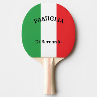Italiaanse vlag tafeltennisbatje