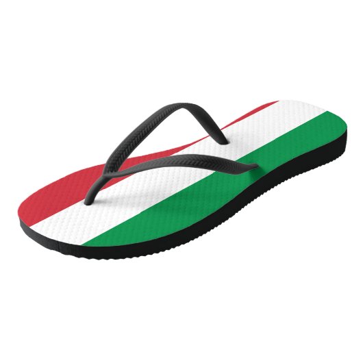 Italiaanse vlag teenslippers (Schuin)
