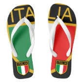 Italiaanse vlag teenslippers (Voetbed)