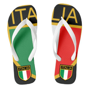 Italiaanse vlag teenslippers