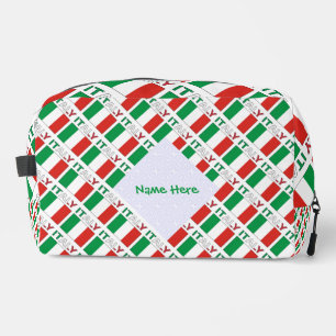 Italiaanse Vlag Tegel Persoonlijk Erfgoedontwerp Toilettasje