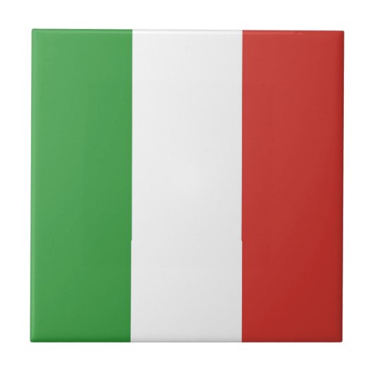 Italiaanse vlag tegeltje (Voorkant)