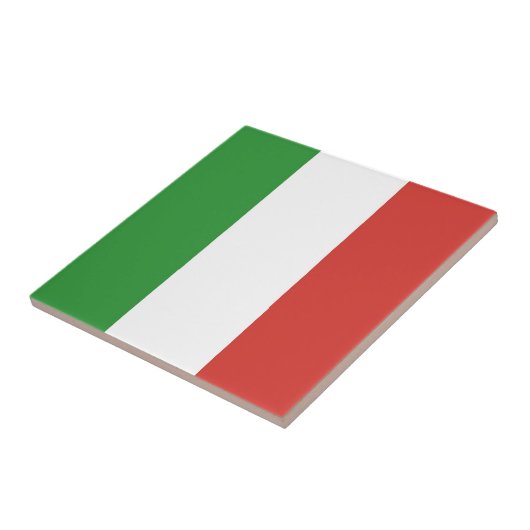 Italiaanse vlag tegeltje (Zijkant)