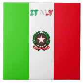 Italiaanse vlag tegeltje (Voorkant)