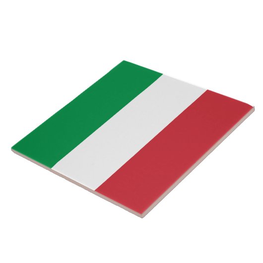 Italiaanse vlag tegeltje (Zijkant)