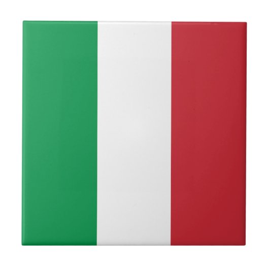 Italiaanse vlag tegeltje (Voorkant)