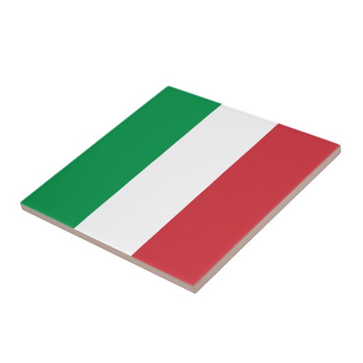 Italiaanse vlag tegeltje (Zijkant)