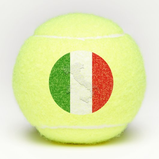 Italiaanse vlag tennisballen (Voorkant)