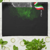 Italiaanse vlag theedoek (Gevouwen)
