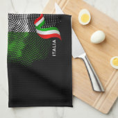 Italiaanse vlag theedoek (Quarter Fold)