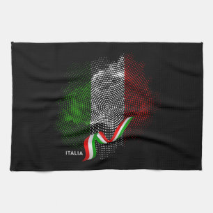 Italiaanse vlag theedoek
