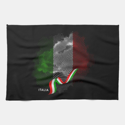 Italiaanse vlag theedoek (Horizontaal)