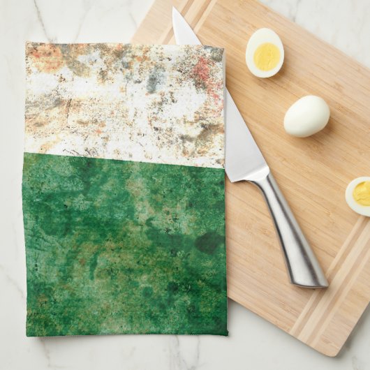 Italiaanse vlag theedoek (Quarter Fold)