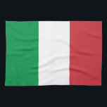 Italiaanse vlag theedoek<br><div class="desc">De nationale vlag van Italië.</div>