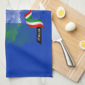 Italiaanse vlag theedoek (Quarter Fold)