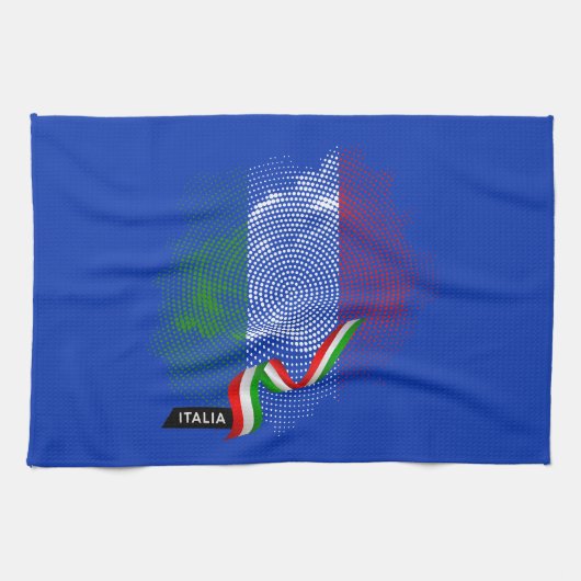 Italiaanse vlag theedoek (Horizontaal)