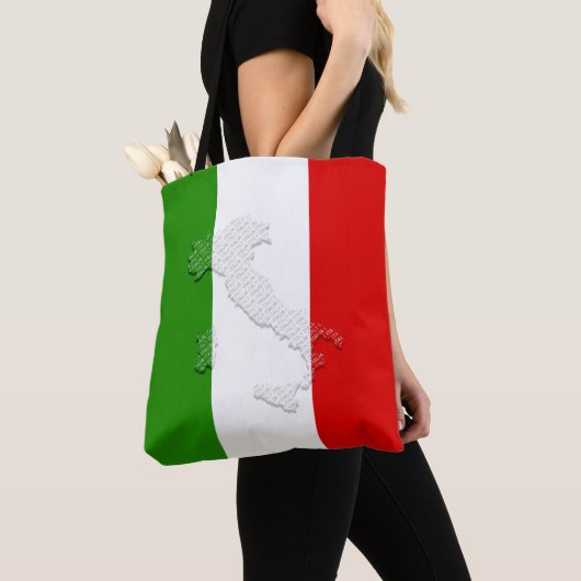 Italiaanse vlag tote bag (Dichtbij)