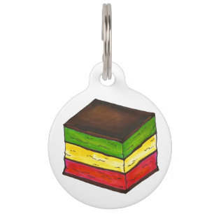 Italiaanse Vlag Tricolor Rainbow Seven Layer Cooki Huisdierpenning