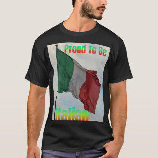 Italiaanse vlag trots om te zijn t-shirt
